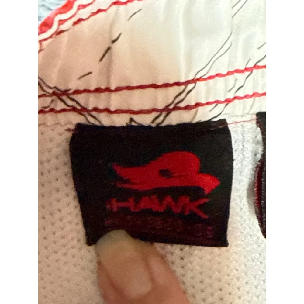 Tony Hawk Boys XL Red Geometric Board Shorts Swim Trunks Mesh Lined Cargo Pocket